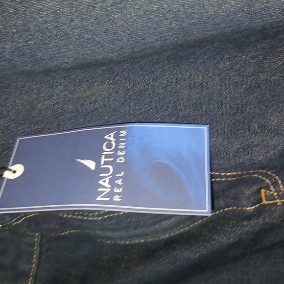 Nautica Men Crafted vintage straight fit real denim blue jeans size 40 x 32 NWT - Picture 2 of 13
